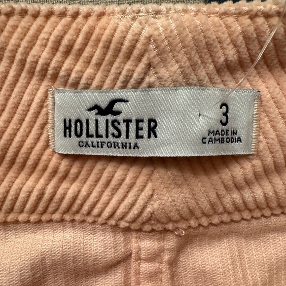 Hollister Blush Corduroy Mini Skirt Ultra High Rise Size 3 - Picture 2 of 6